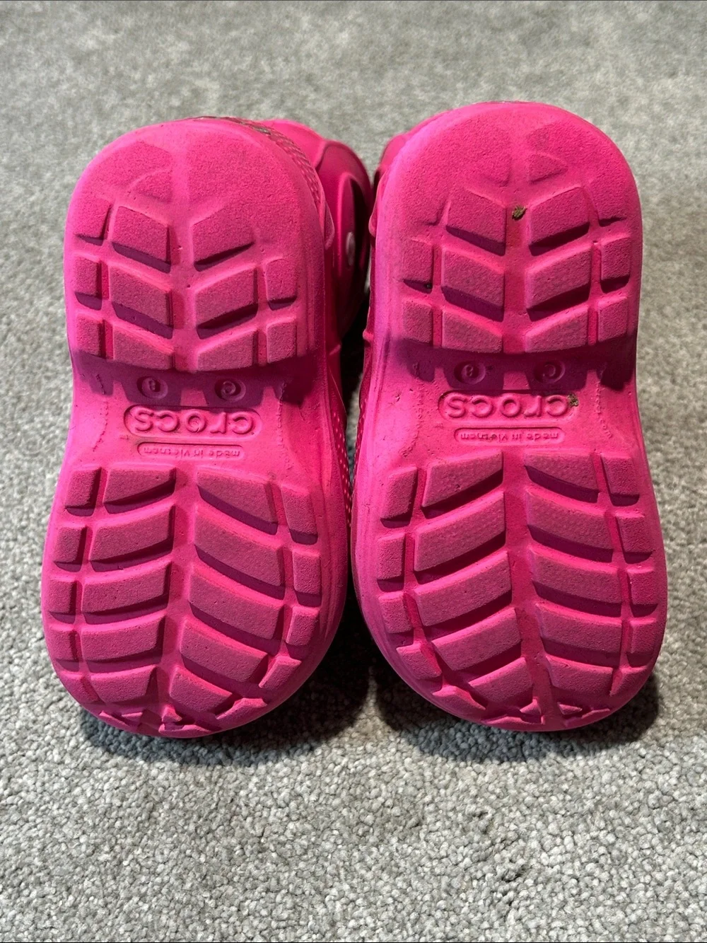 CROCS Kids Bright Pink Pull-On Rain Boots